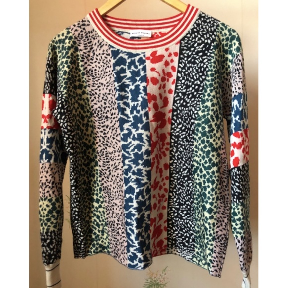 Sonia Rykiel Multi Paneled Patterns Sweater - Picture 1 of 4